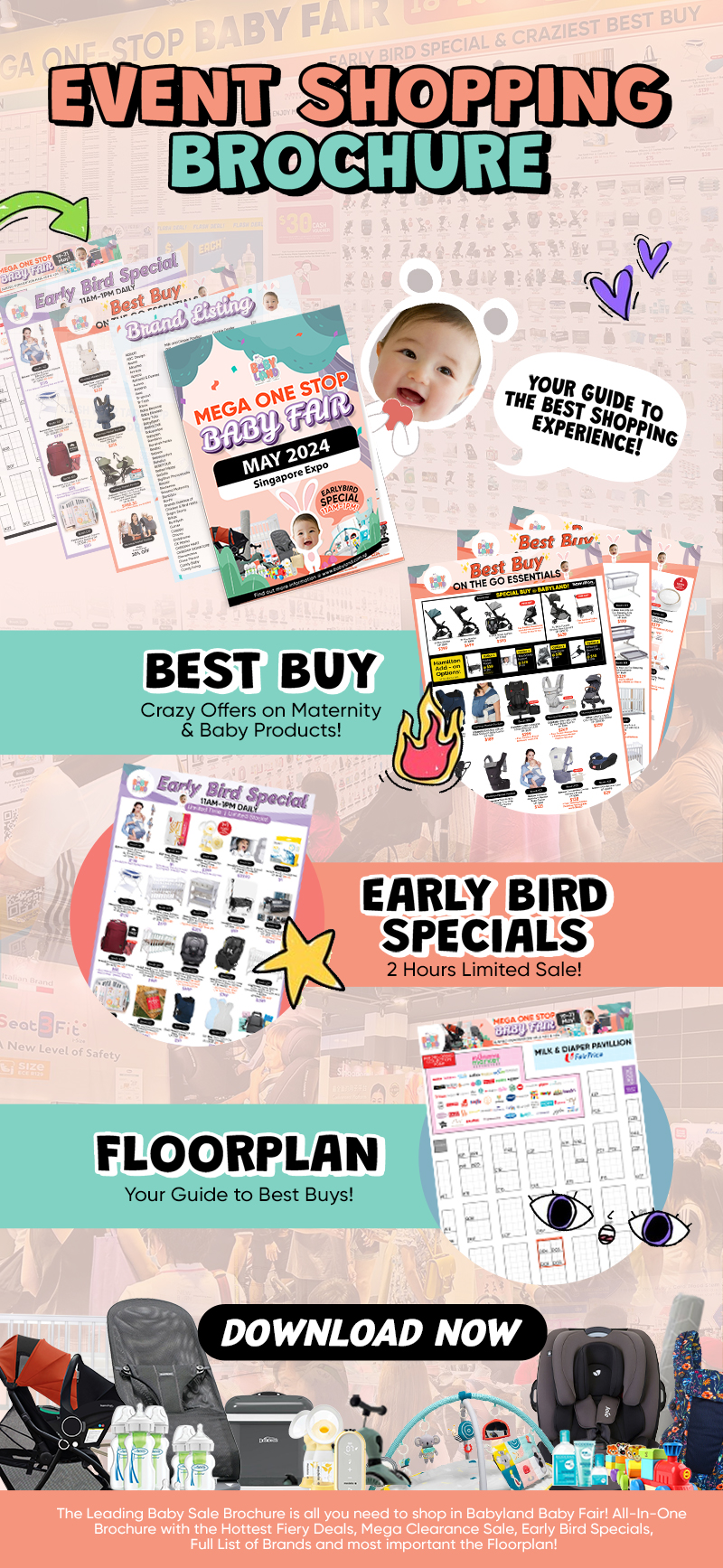 Baby Land Baby Fair 2024 One Stop Shopping for Mother & Baby Essentials Event Brochure