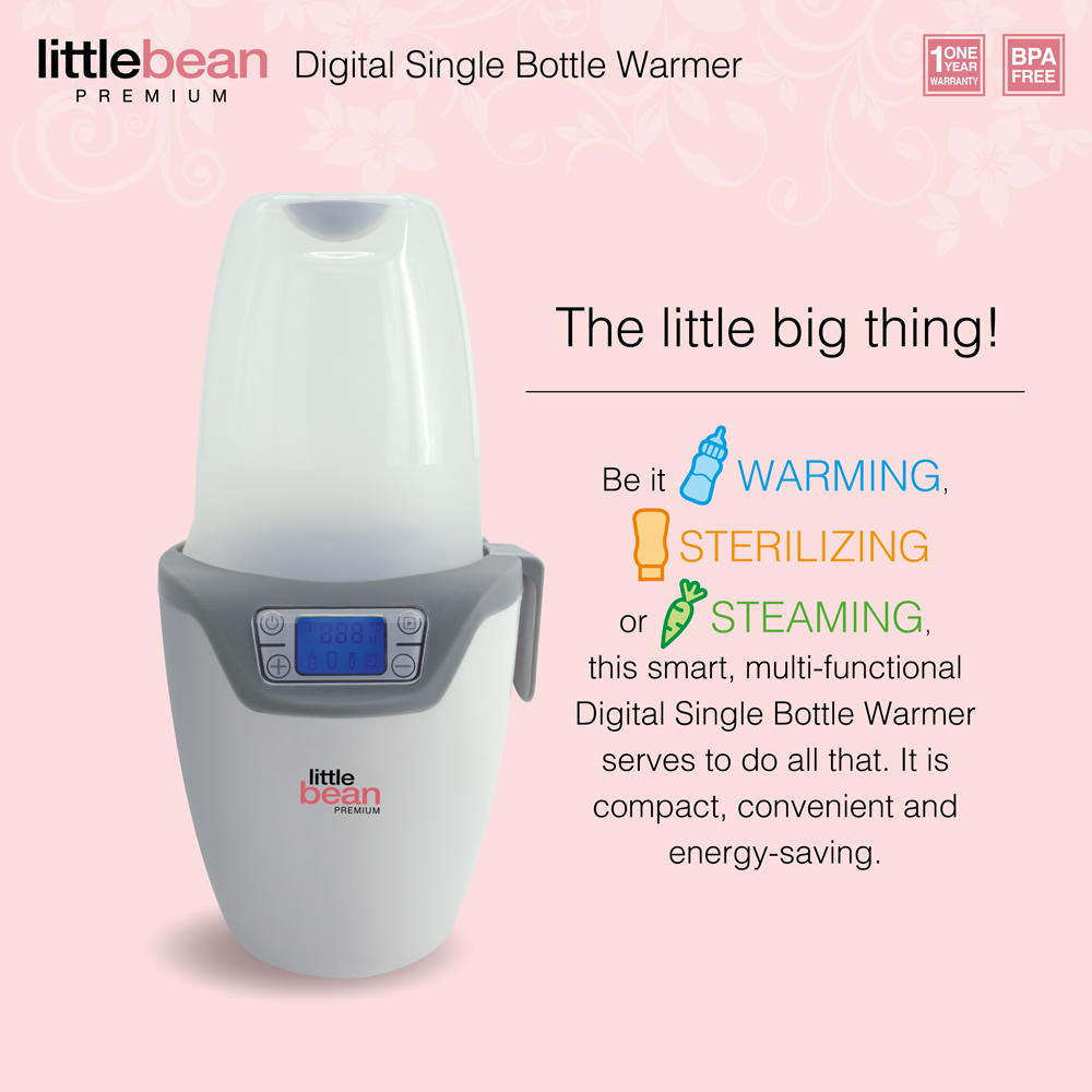 bottle warmer with temperature sensor