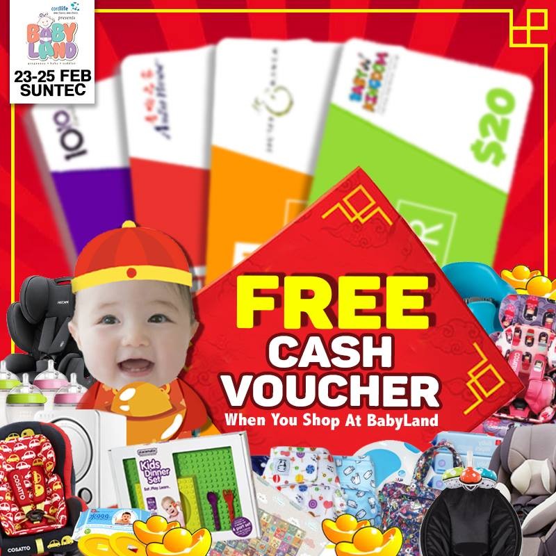 Grab Free Cash Vouchers - At Singapore Baby Fair 2018!!