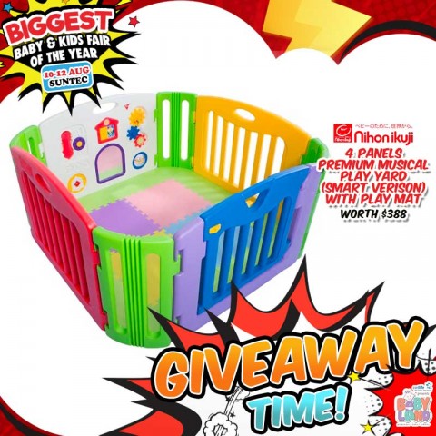 Participate and Win Nihon Ikuji Playard with Playmat