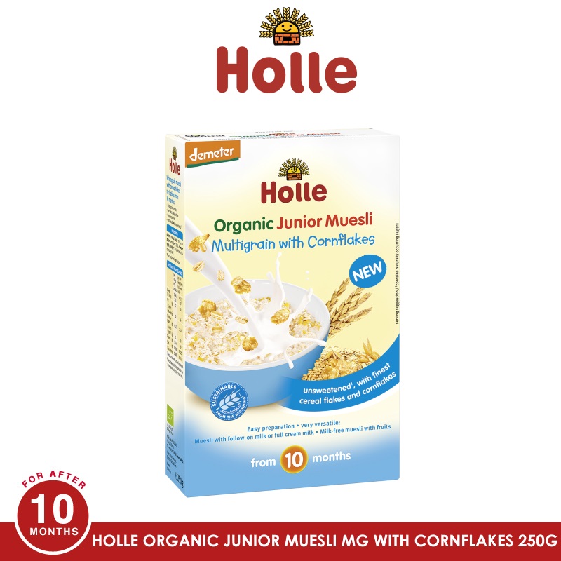 HOLLE Organic Junior Muesli Multigrain with Cornflakes 250G