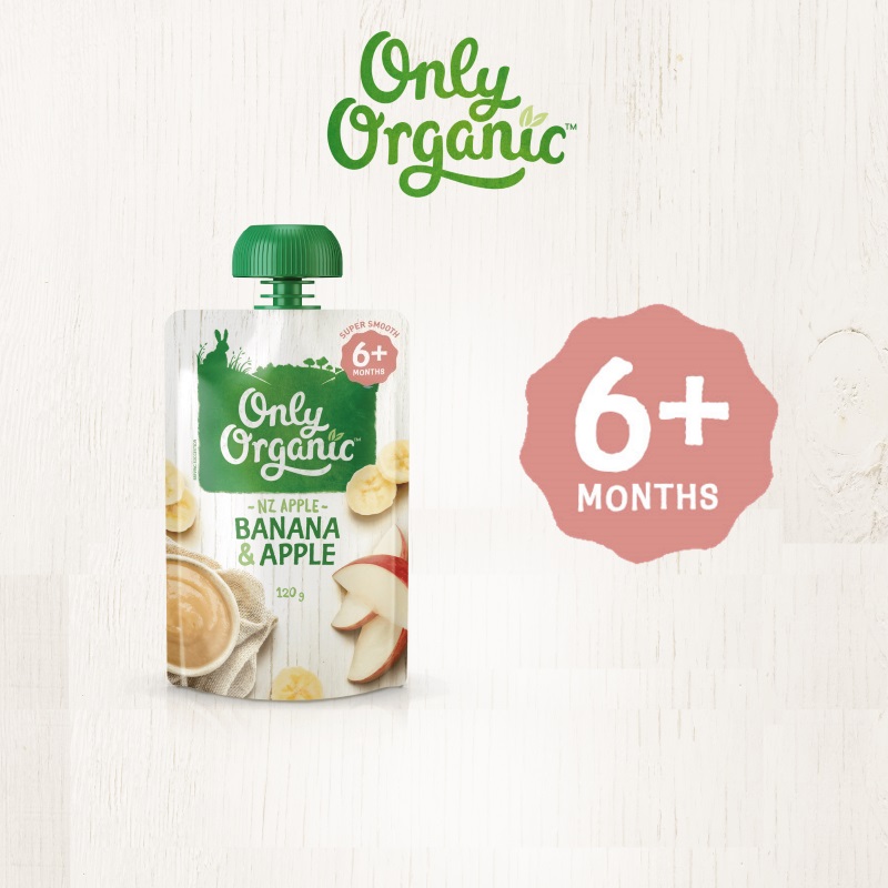 Only Organic Banana & Apple 120G
