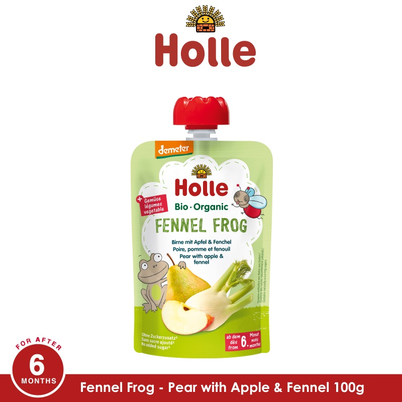 HOLLE Fennel Frog - Pouch Pear with Apple & Fennel 100G