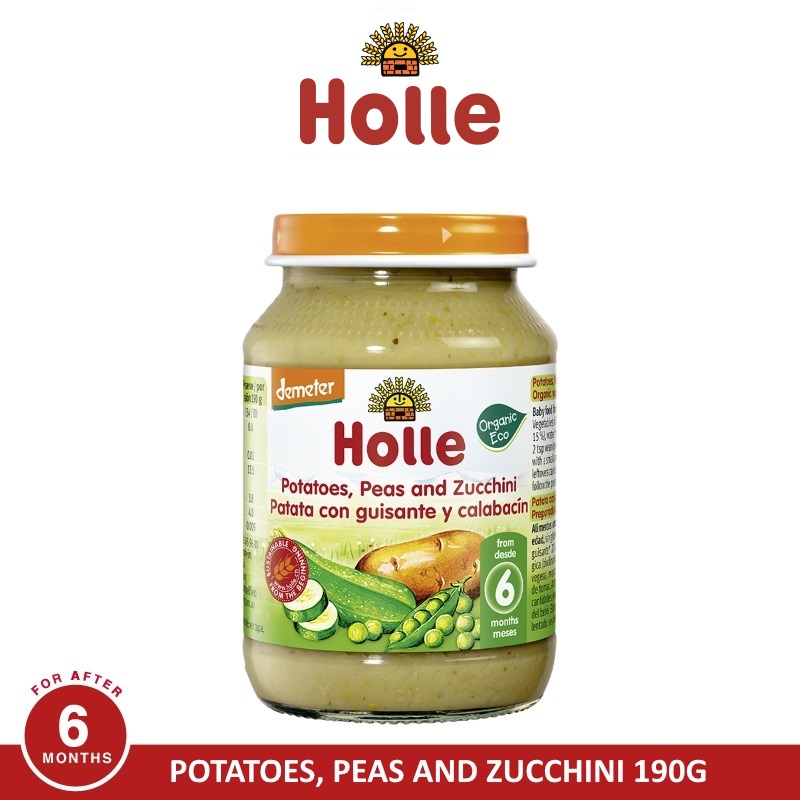 HOLLE POTATOES PEAS AND ZUCCHINI 190G