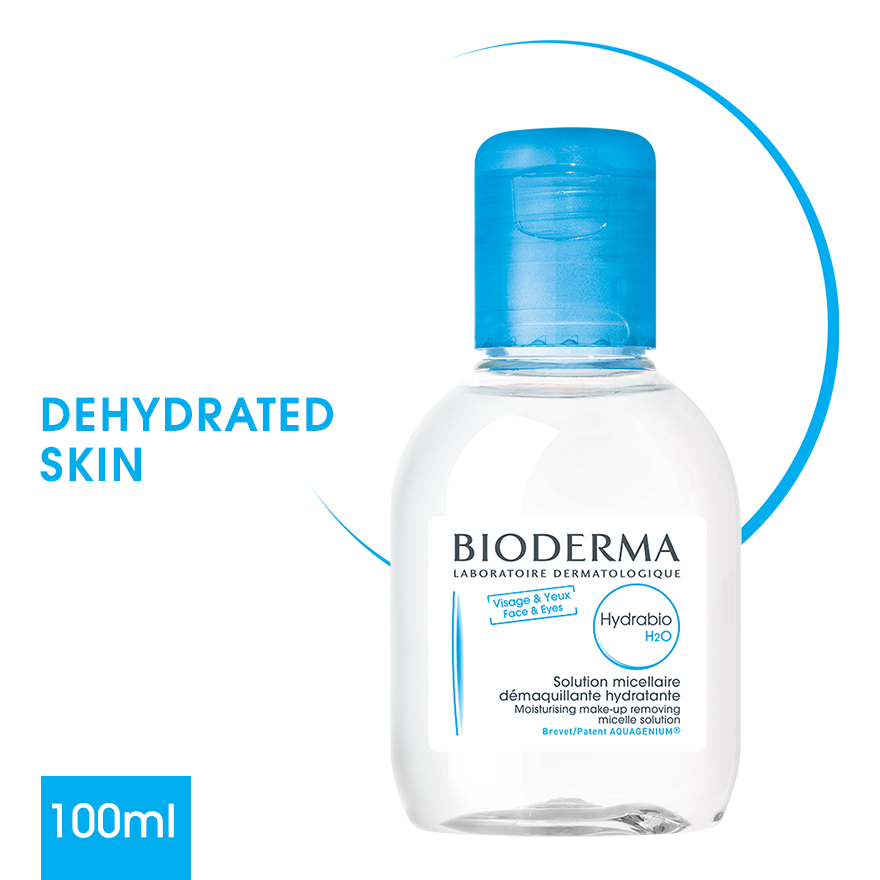 Bioderma Hydrabio H2O Moisturising Micellar Water (Facial Non-Rinse Cleanser for Dehydrated Sensitive Skin) 100ml