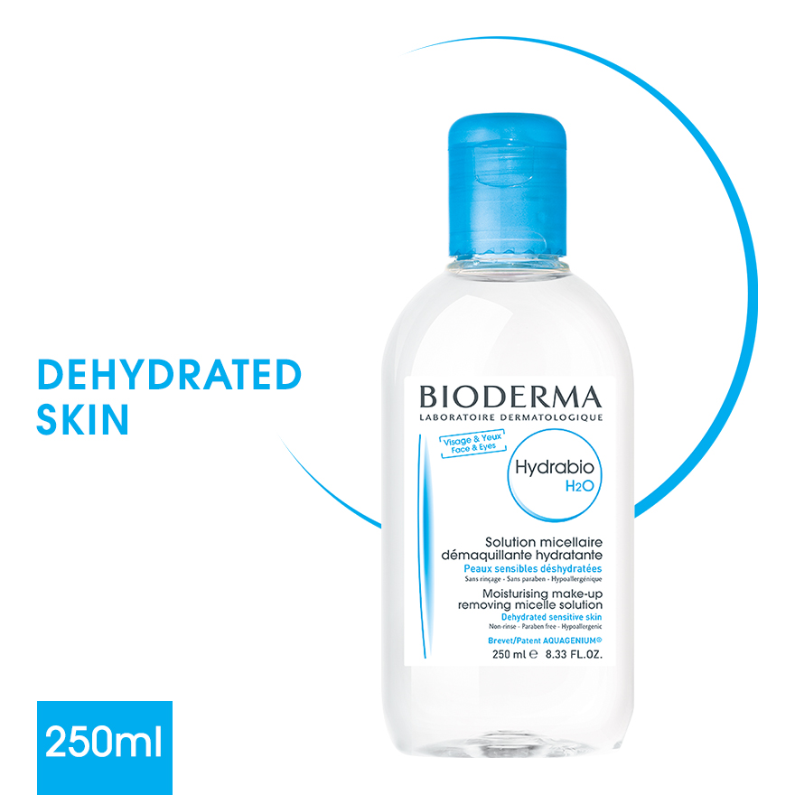 baby-fair Bioderma Hydrabio H2O Moisturising Micellar Water (Facial Non-Rinse Cleanser for Dehydrated Sensitive Skin) 250ml