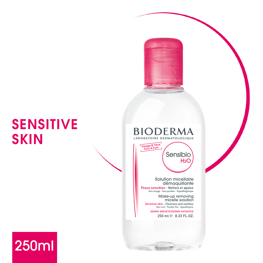 Bioderma Sensibio H2O Soothing Micellar Water (Facial Non-Rinse Cleanser for Sensitive Skin) 250ml