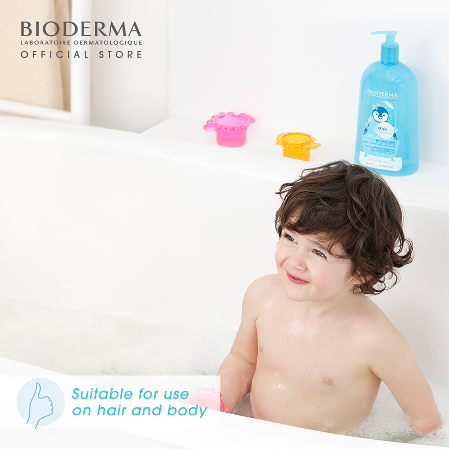Bioderma ABCDerm Gel moussant Ultra-Gentle Soap-Free Face and Body Cleansing Gel (Babies and Children's Skin) 1L