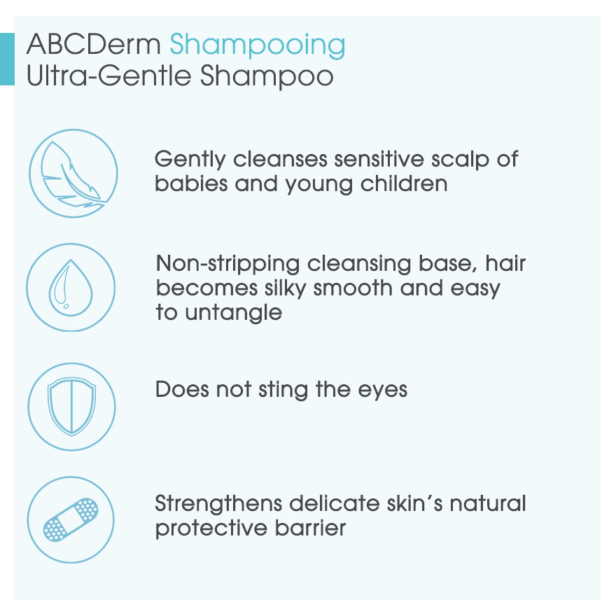 Bioderma ABCDerm Shampooing Douceur Ultra-Gentle Shampoo (Babies and Children's Skin) 200ml