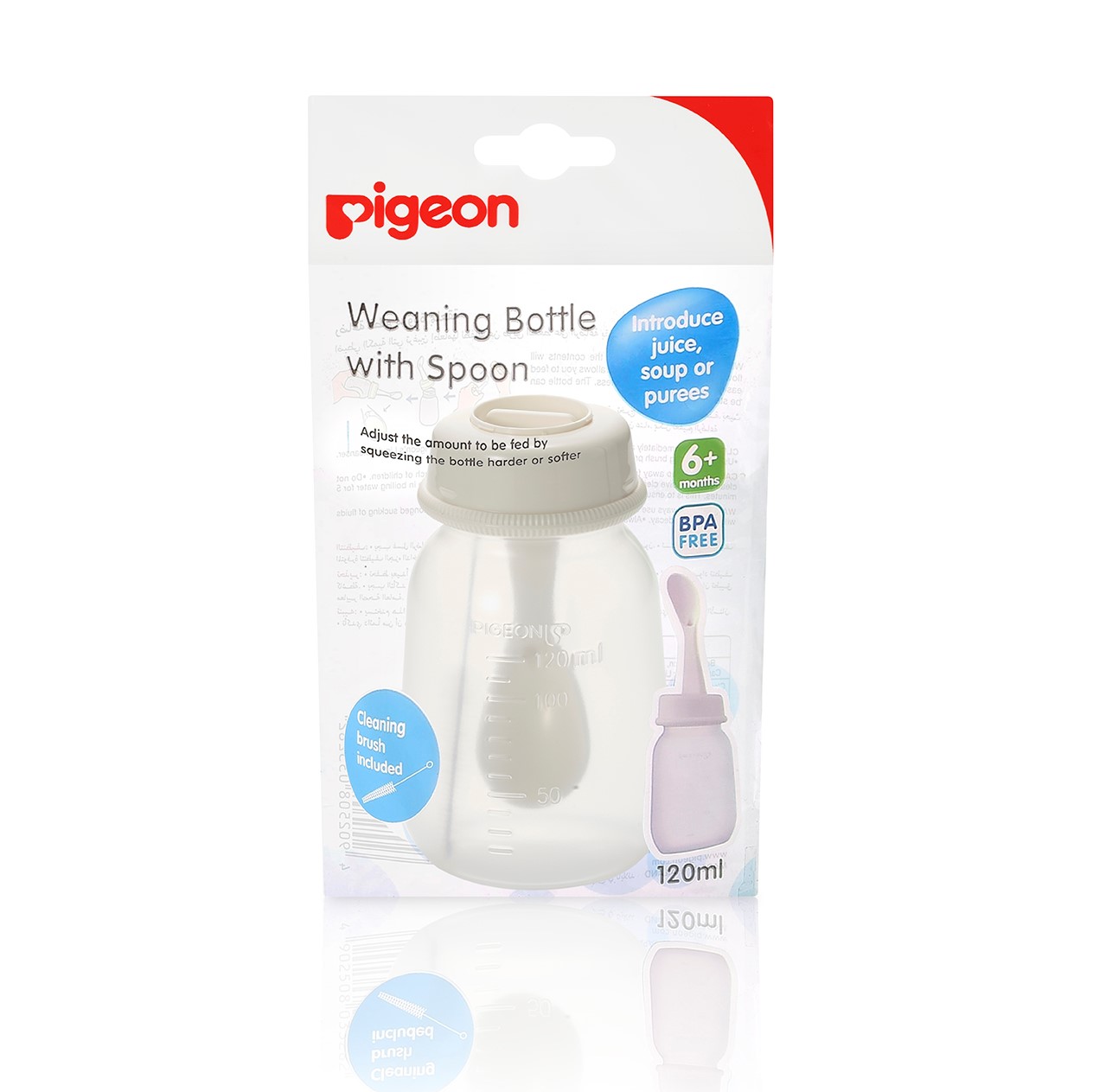 Pigeon (D328) Weaning Bottle With Spoon 120ml (PG-03328)
