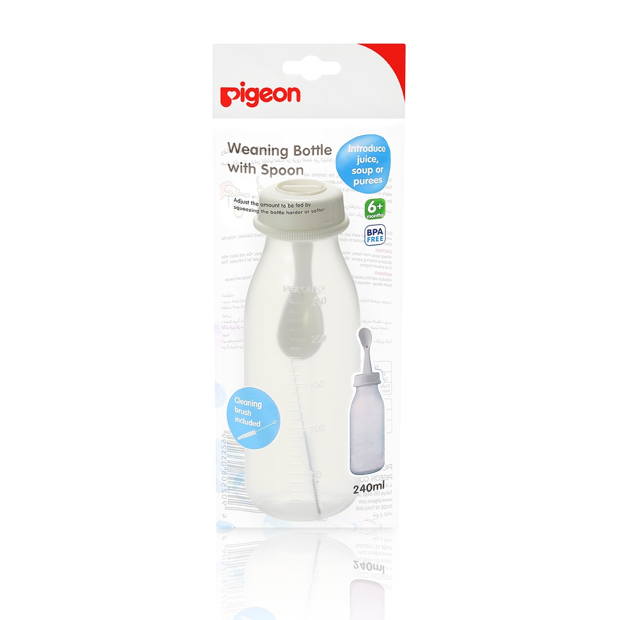 Pigeon (D329) Weaning Bottle With Spoon 240ml (PG-03329)