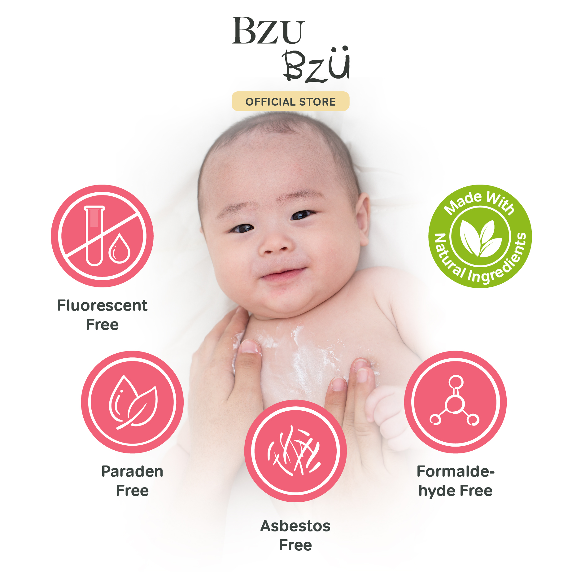 Bzu Bzu Cooling Baby Powder 140ml