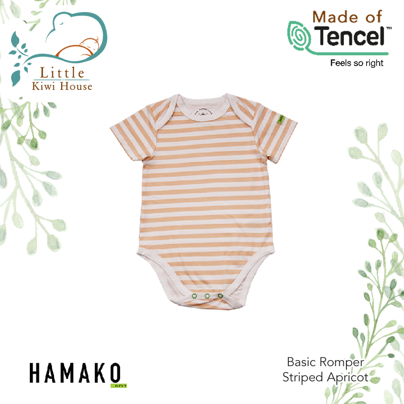 Hamako Baby Basic Romper | from Newborn | Safe for Sensitive Skin | Premium Grade Tencel Intimate