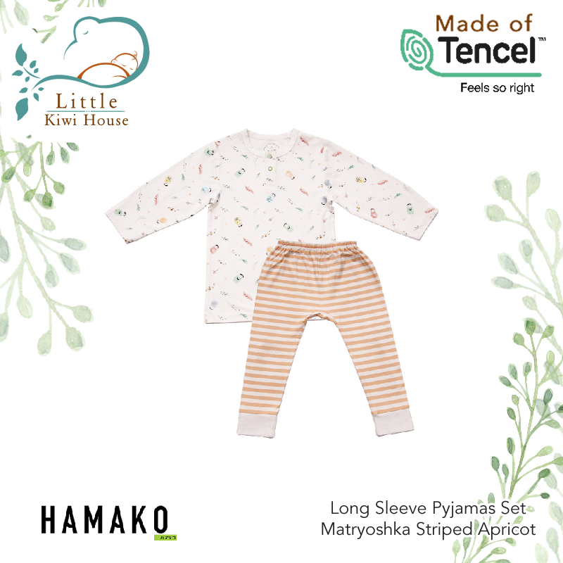 Hamako Baby Long Sleeve Pyjamas Set | from Newborn | Safe for Sensitive Skin | Premium Grade Tencel Intimate