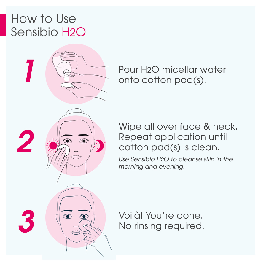 Bioderma Sensibio H2O Soothing Micellar Water (Facial Non-Rinse Cleanser for Sensitive Skin) 100ml