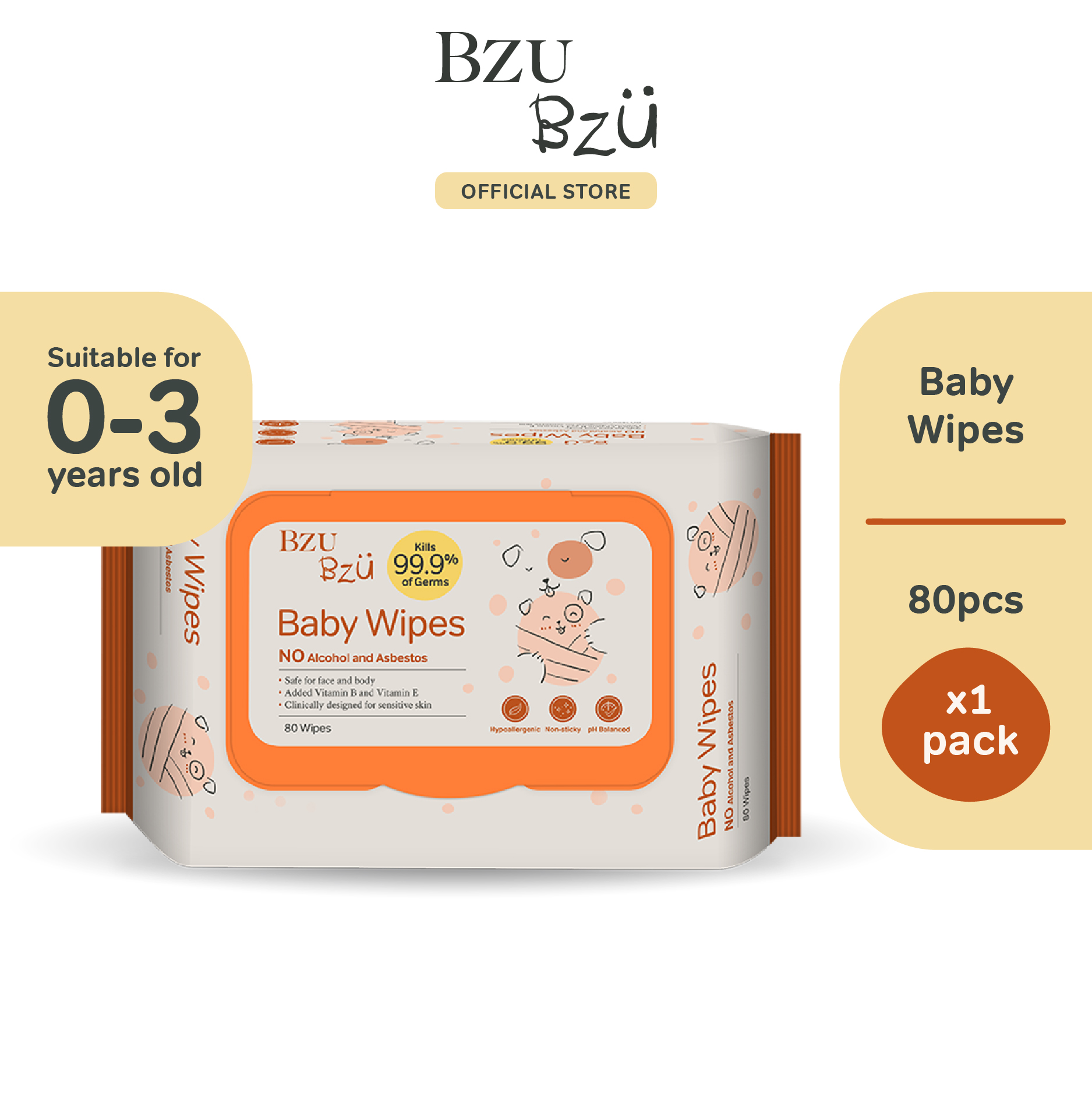 baby-fair Bzu Bzu Baby Wipes 80s