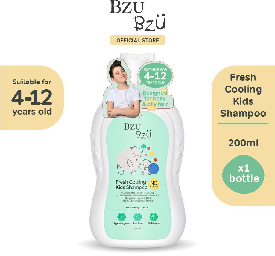 Bzu Bzu Fresh Cooling Kids Shampoo 200ml