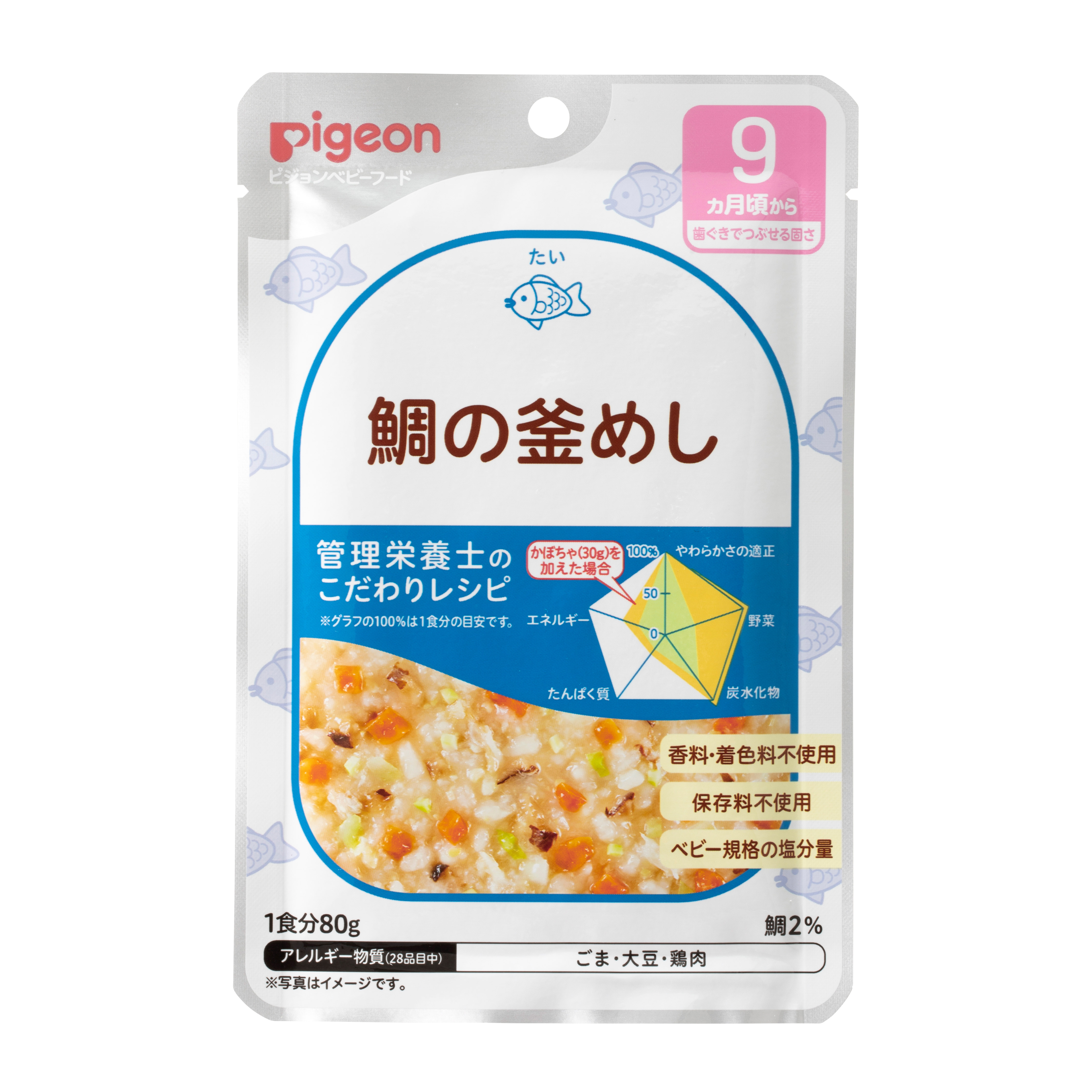 Pigeon Retort Baby Food Sea Bream Cooked Rice (PG-1024876)