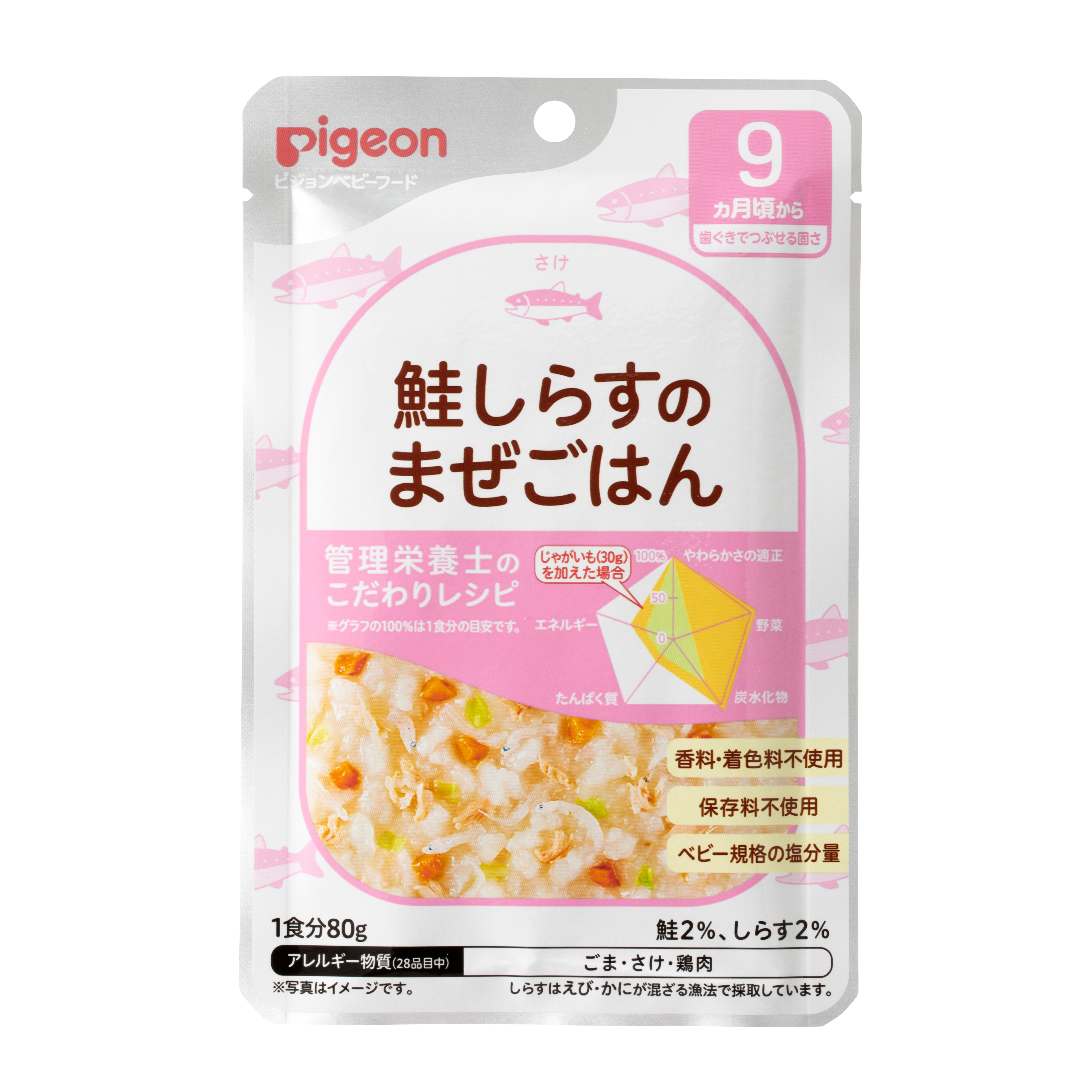 Pigeon Retort Baby Food Salmon Cooked Rice (PG-1024877)