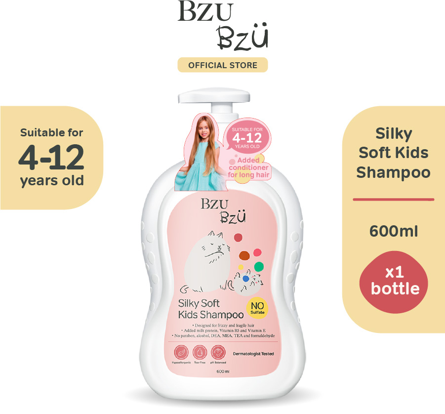 baby-fair Bzu Bzu Silky Soft Kids Shampoo 600ml + FREE Foldable Wash Basin (worth $10.50!)