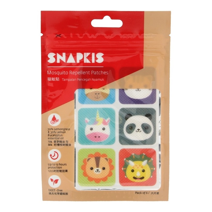 Snapkis Mosquito Repellent Patch (6pc Pack)