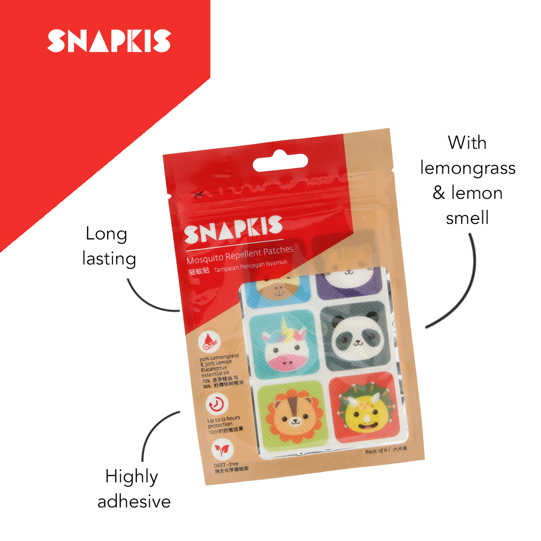Snapkis Mosquito Repellent Patch (6pc Pack)