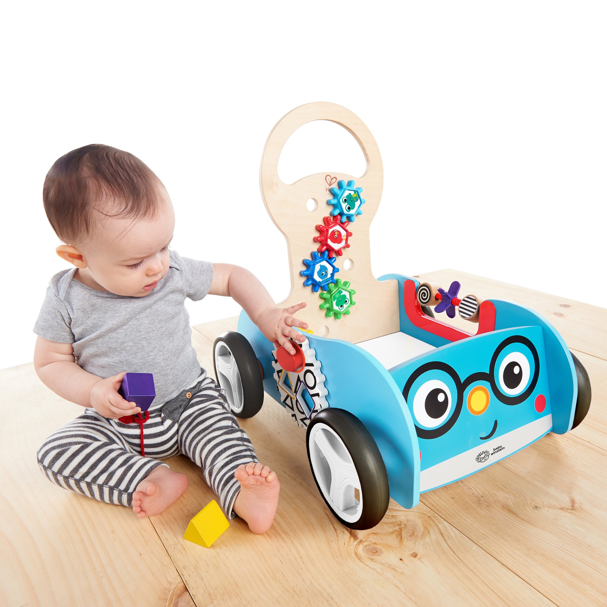 Baby Einstein Discovery Buggy Wooden Activity Walker & Wagon