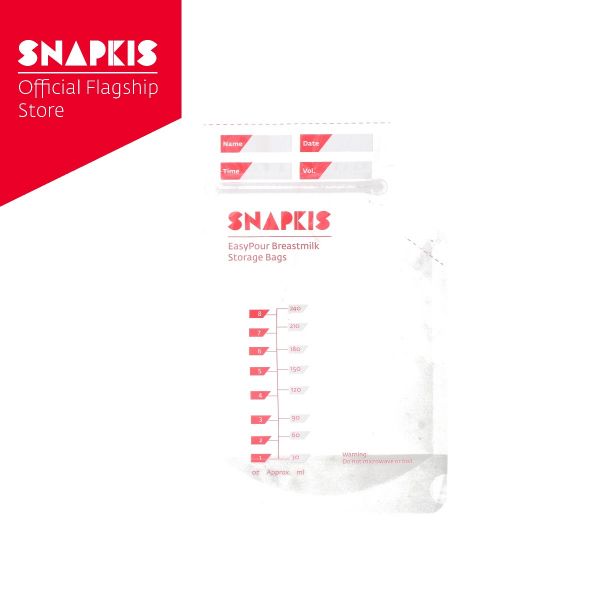 Snapkis Easypour Breastmilk Storage Bags 25s