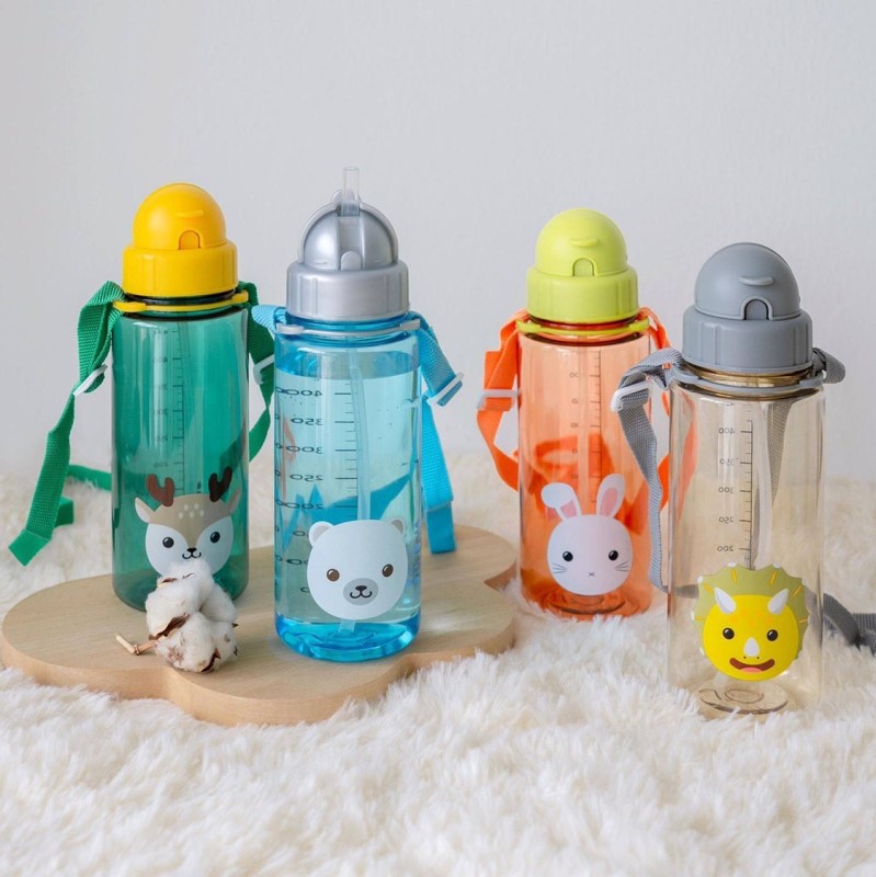 baby-fairSnapkis Straw Water Bottle 500ml (DOG) BUY 1 GET 1 FREE!!