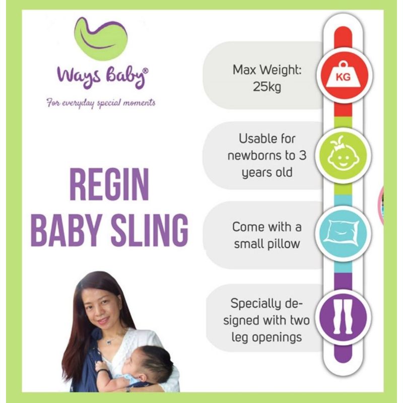 Ways Baby Regin Baby Sling Carrier