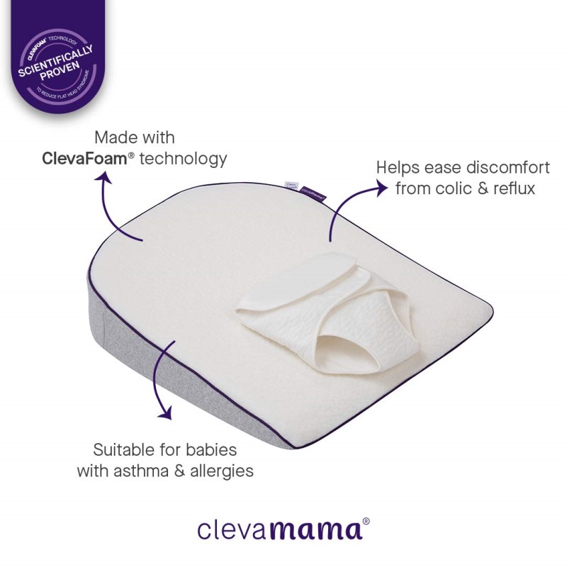 Clevamama ClevaSleep Plus Elevated Support Baby Mattress/Pillow