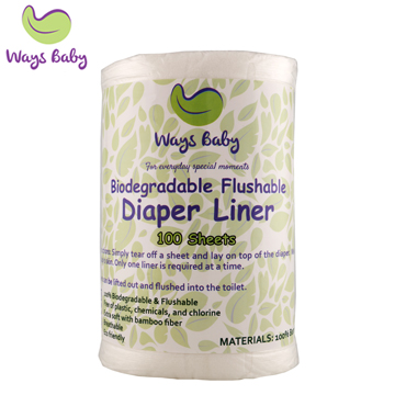 Way Baby Biodegradable Diaper Liner (100sheets Per Roll)