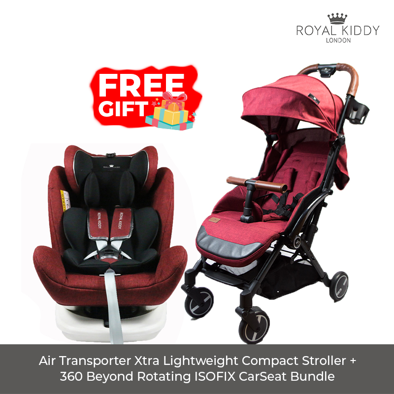 baby-fair Royal Kiddy London Air Transporter Xtra Lightweight Compact Stroller + RK London 360 Beyond Rotating ISOFIX Car Seat