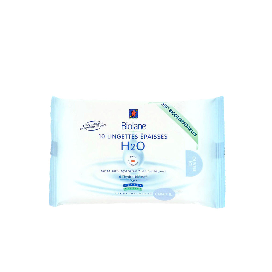 Biolane Thick H2o Baby Wipes 10 Sheets