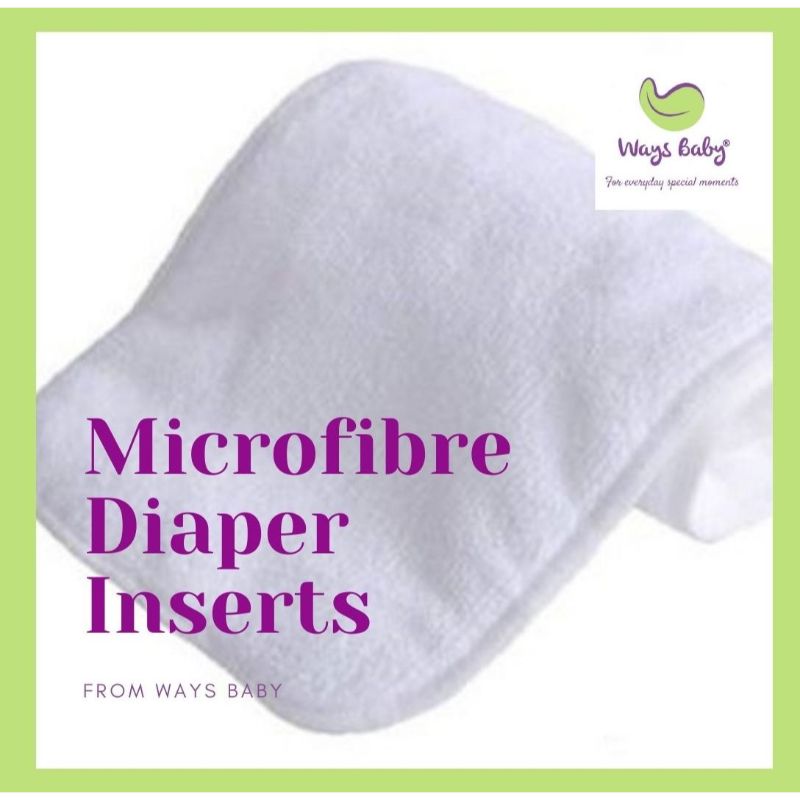 Ways Baby Microfiber Inserts (Refill pack of 3) Bundle of 2