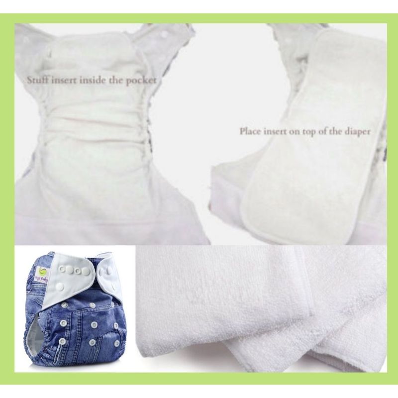 Ways Baby Microfiber Inserts (Refill pack of 3)