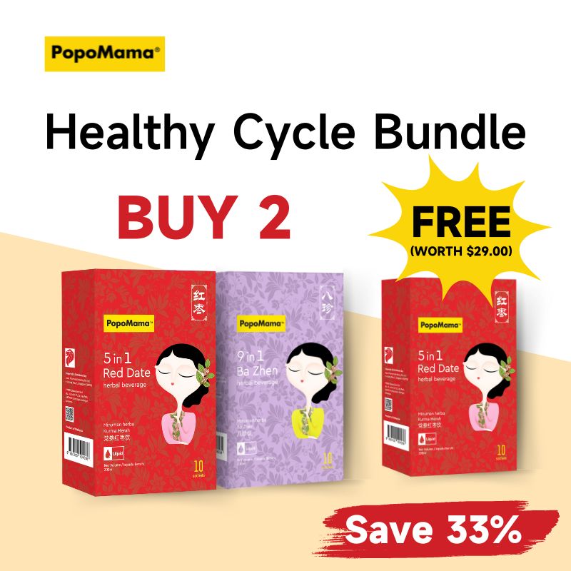 PopoMama (BUY 2 FREE 1) Healthy Cycle Bundle