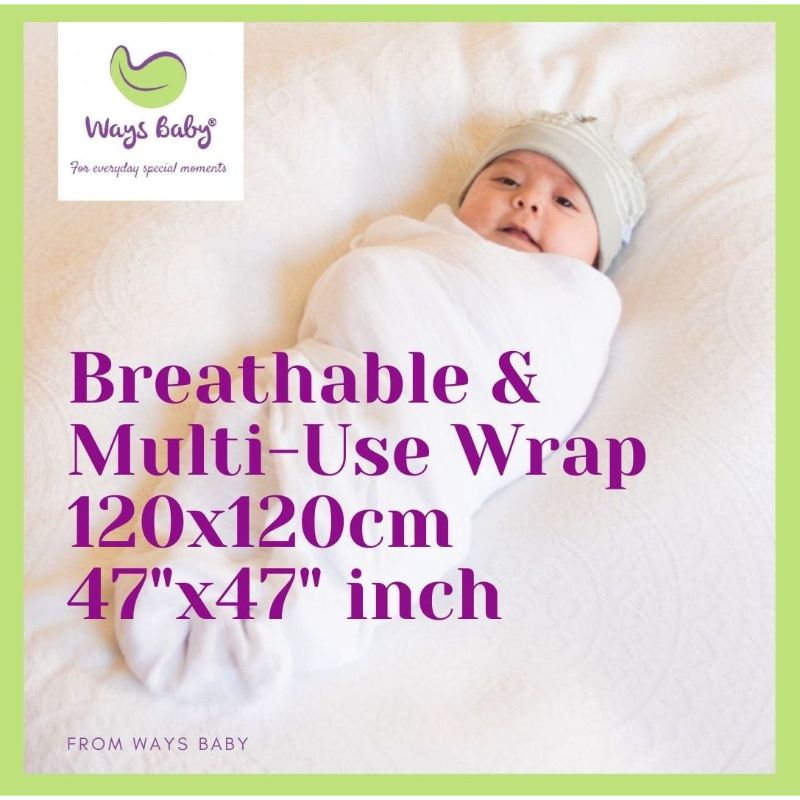 Ways Baby Muslin Swaddle Blanket [Bundle of 2]