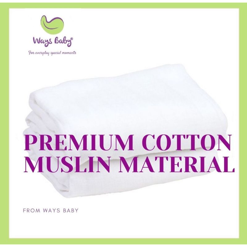 Ways Baby Muslin Swaddle Blanket [Bundle of 2]