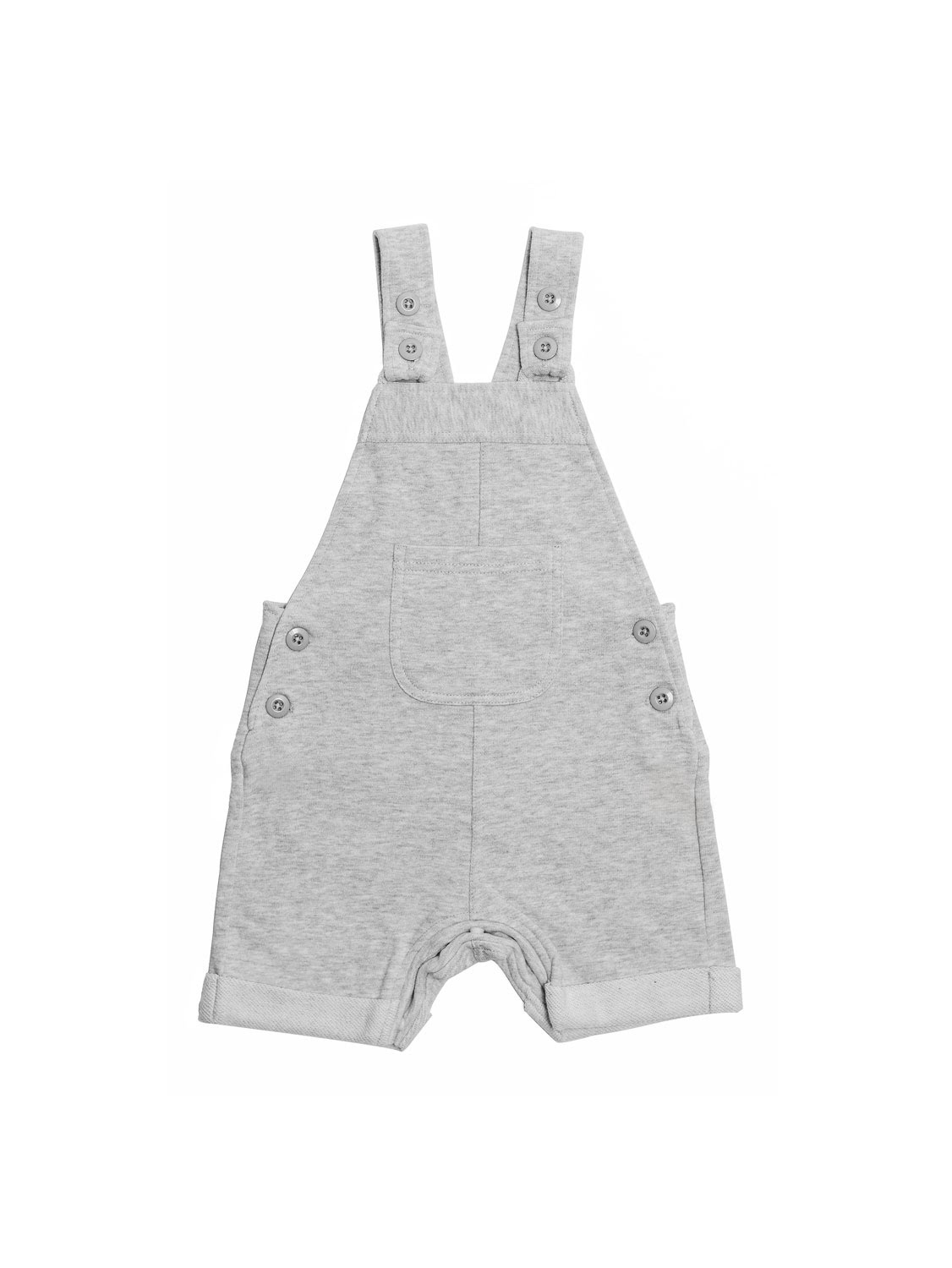 Nachuraru Grey Jumpsuit with Pocket 6 Months to 5 Years Old
