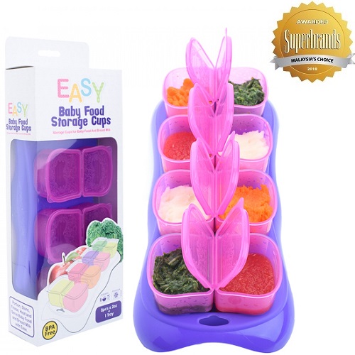 EASY Breastmilk & Baby Food Storage Cups (2oz) 