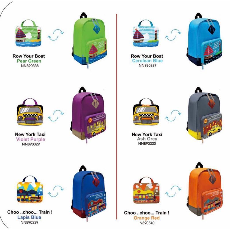 Nick&Nic Foldable Backpack (Asst Colors / Designs)