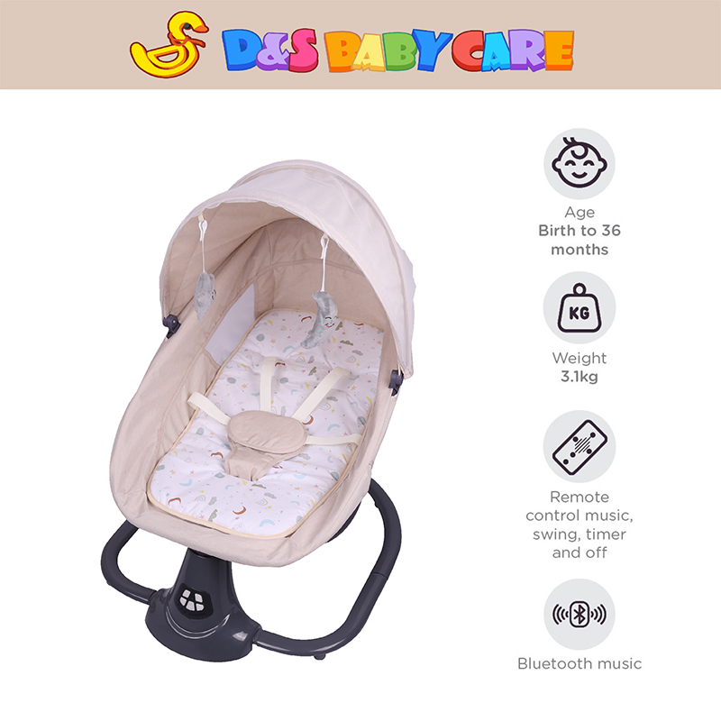 D&S BABY CARE 3in1 Baby Cradles Electronic Newborn Swings