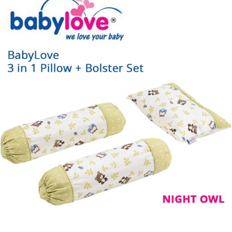 Babylove 3in1 Pillow & Bolster Set