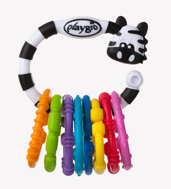 Playgro Zebra 9 Links Teether Toy