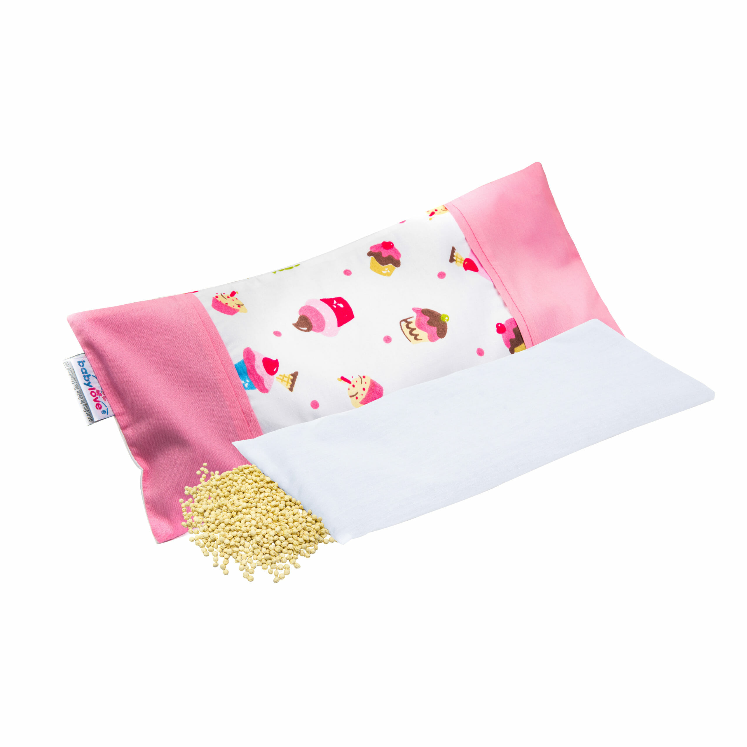 Babylove Latex Bean Pillow with Pillowcase (Assorted designs)