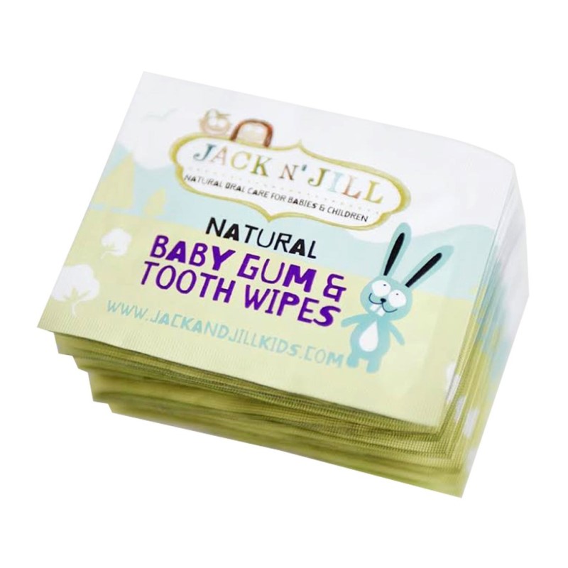 Jack N Jill Natural Baby Gum & Tooth Wipes 25s