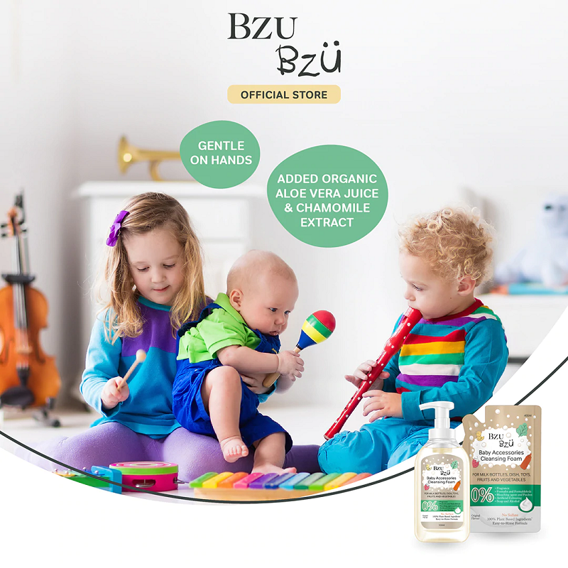 Bzu Bzu Baby Accessories Cleansing Foam 500ml Bottle - Assorted