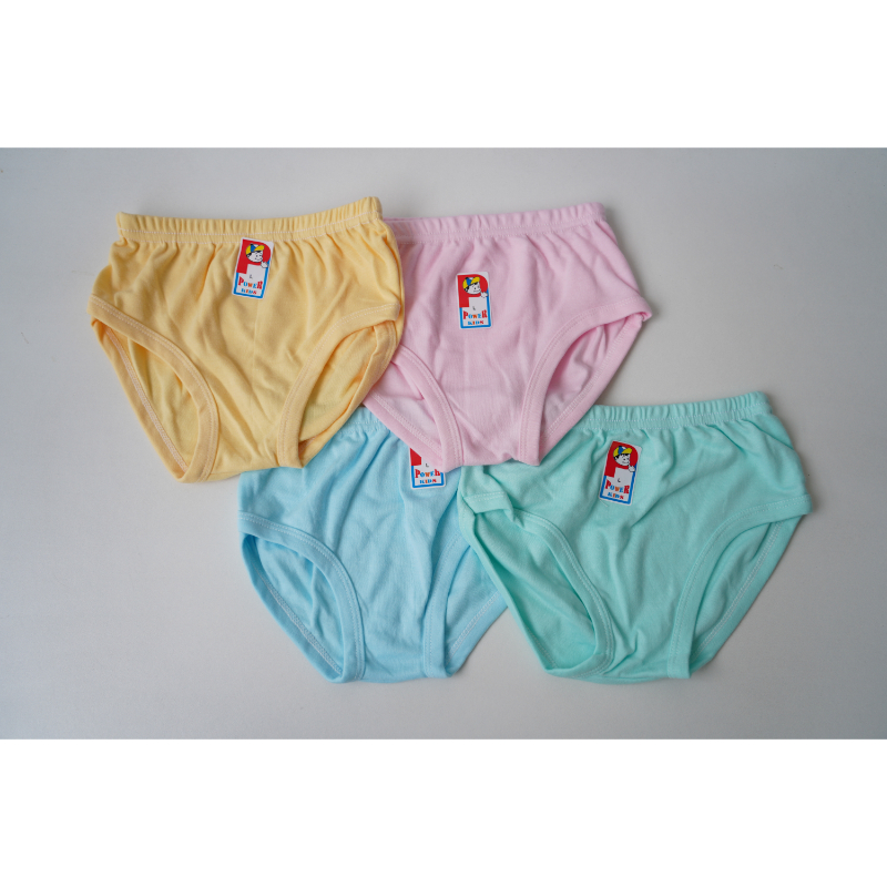 Power Kids Doubleknit Cotton Plain Panty - Pink