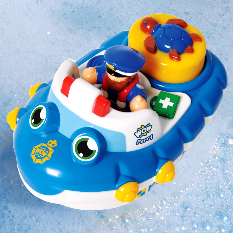 Wow Toys Police Boat Perry (Bath Toy)